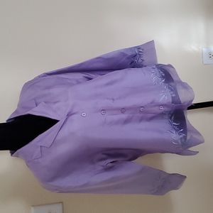 Lavender silk top